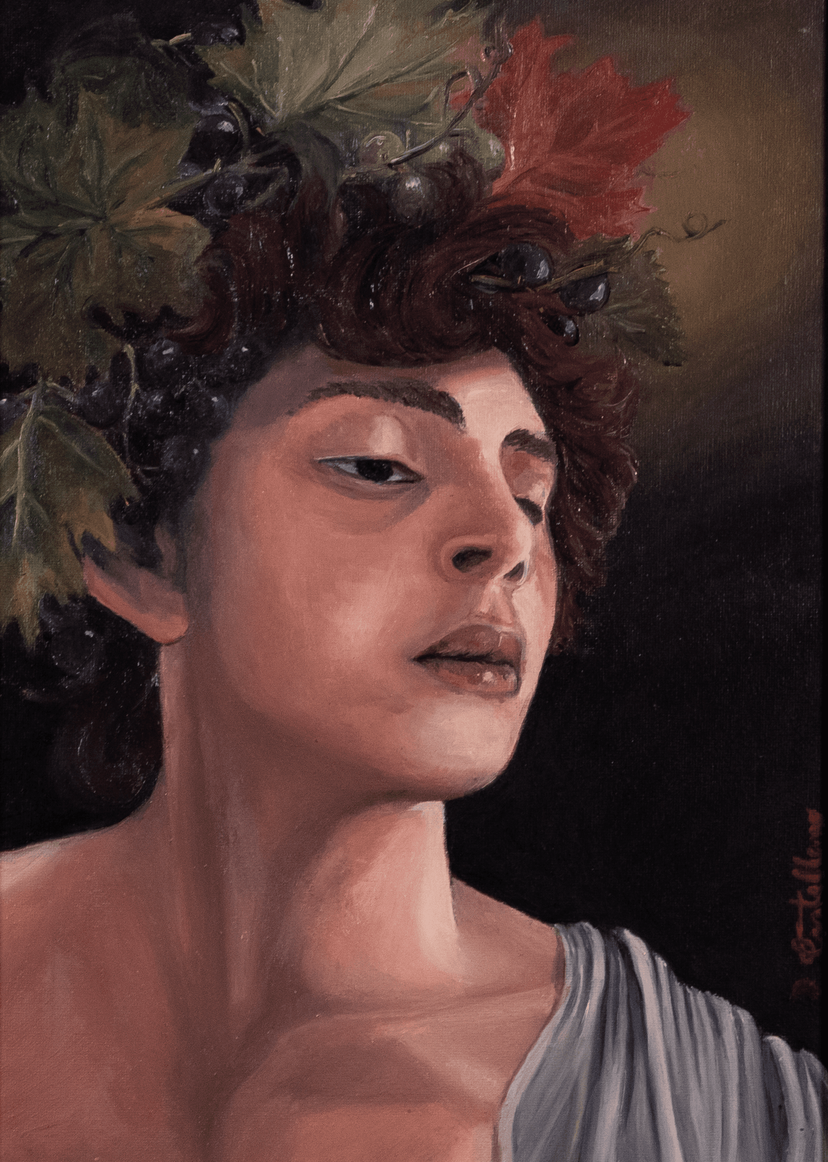 Caravaggesque Self-Portrait