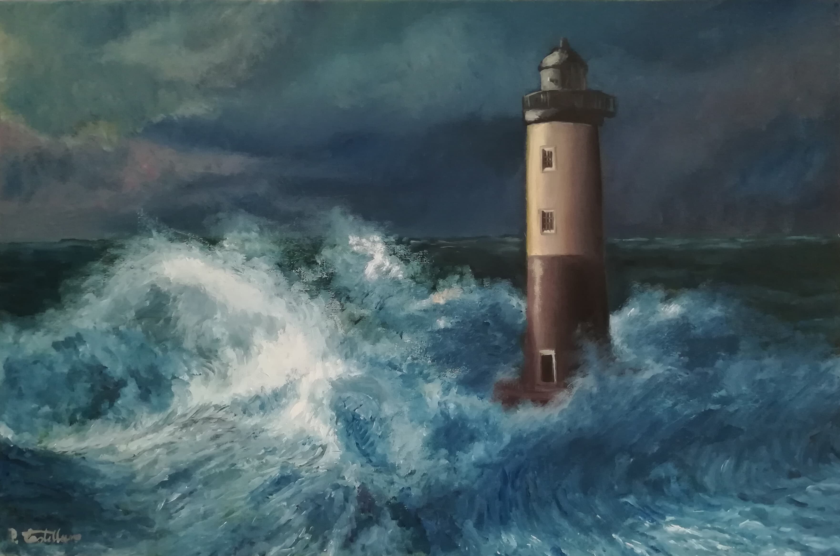 Lighthouse in a Storm